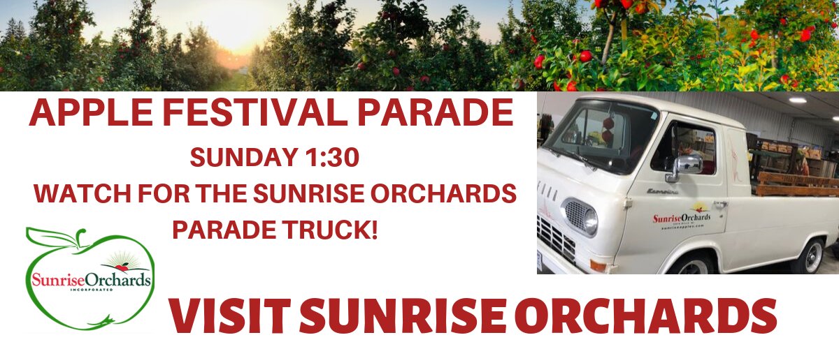 Visit Us Up the Hill from the Gays Mills Apple Festival! Sunrise Orchards